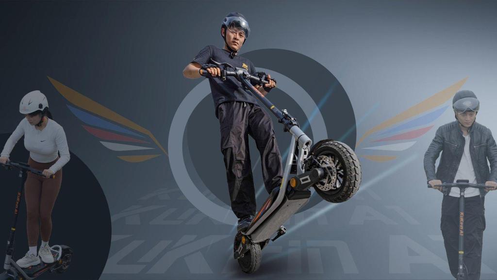 Kukirin A1 Electric Scooter 800W Motor 48V13Ah Battery 45km/h Max Speed 45km Max Range Front and Rear Shock Absorption