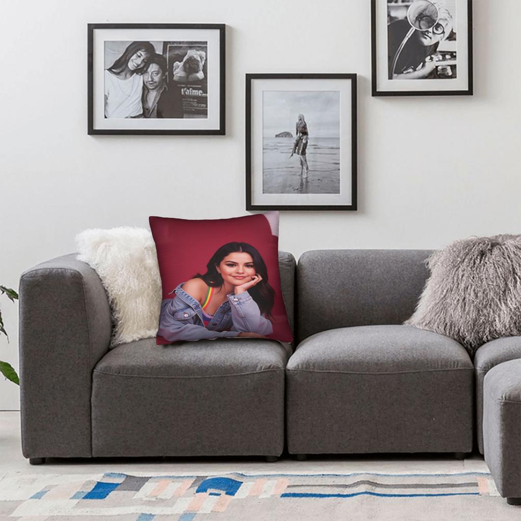 Singer S-Selena G-Gomez I Said I Love You First Pillow Graphic Cushion Cover Morden Pillow Case For Wedding Party Home Decor