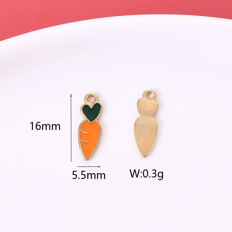 DIY Daisy Easter Egg Rabbit Carrot Butterfly Alloy Drip Oil Accessories