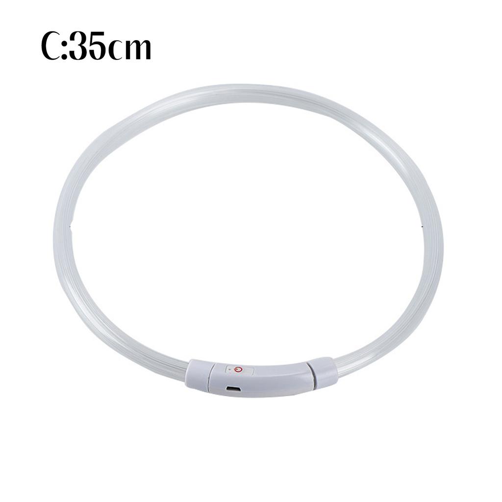Pet Dog LED Luminous Dog Collar Usb Rechargeable 35cm Anti-lost Dog Collar Luminous Safety Cat And Dog Collar Pet Accessories