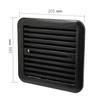 Caravan Ventilation Fan Grille Double Window Side ABS Refrigerator Vent Louver Suitable for Yachts Trailers and RVs