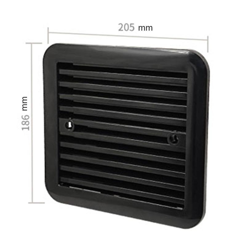 Caravan Ventilation Fan Grille Double Window Side ABS Refrigerator Vent Louver Suitable for Yachts Trailers and RVs