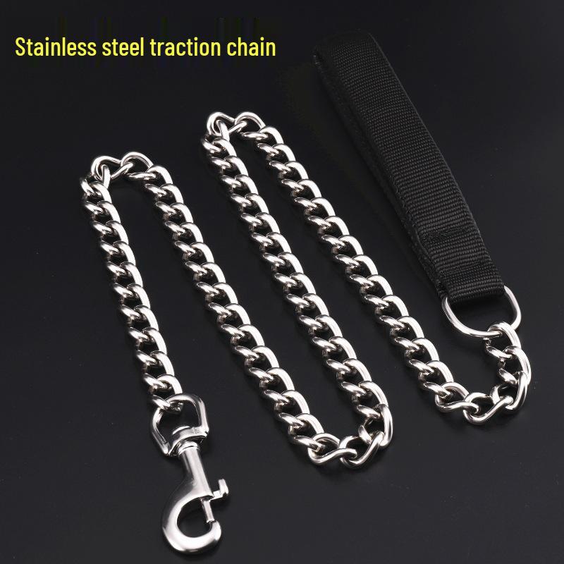 

Stainless Steel Anti-Bite Dog Leash for All Sizes 3.0mm*1.2m for small/medium чёрный