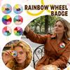 Funny Pins - Cute Color Wheel Enamel Pin - Aesthetics Gifts For Kids Teens Women And Men