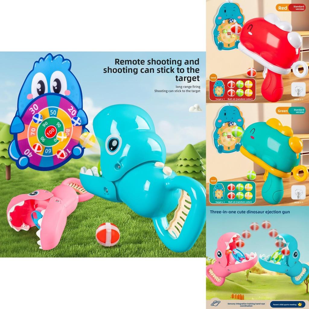 Bersaglio Giocattolo Sparatutto Dinosauro con Pistola Sparatutto per Bambini Gioco Indoor