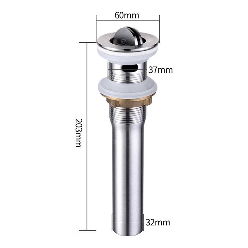 Submarine Stainless Steel Pop-Up Sink Drain