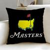 Fashion Mmasters Golf Printingew Cushion Cover Soft  EasyWash Pillow Case  Versatile for Couch Bed Travel and Office
