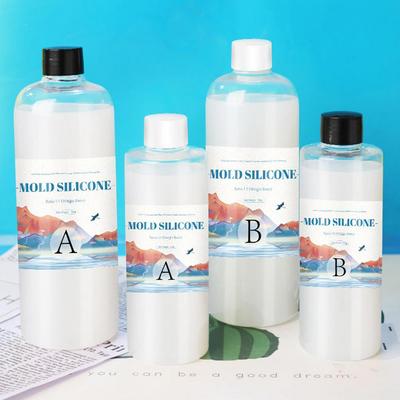 Kit per la creazione di stampi in silicone Gomma liquida Senza bolle Traslucido Trasparente Rapporto di miscelazione del silicone 1:1-Stampaggio Sili