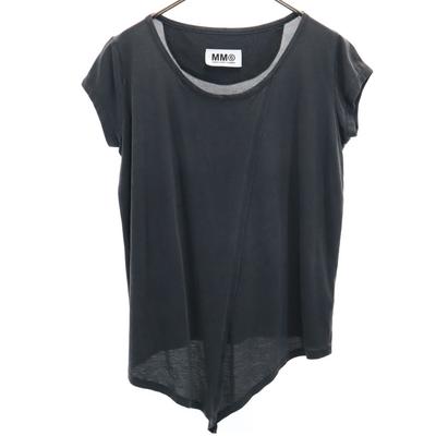 MM6 Short Sleeve Deformation T-shirt S Gray French Sleeve Women Used