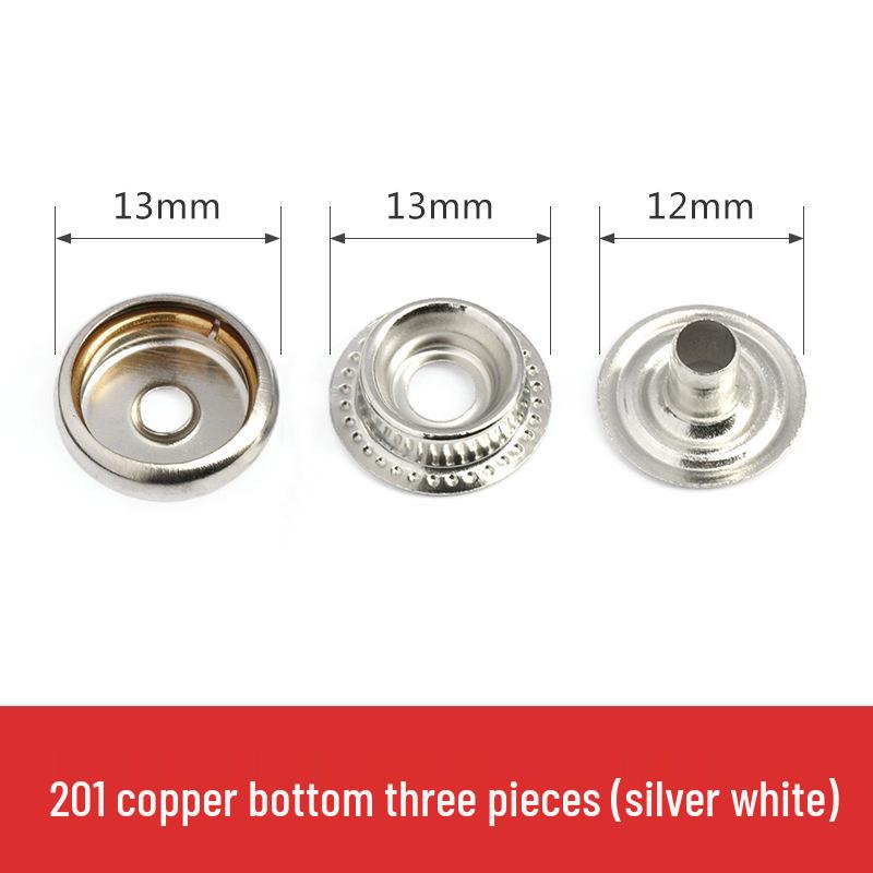 Metal Snap Buttons for Clothing: No-Sew Hidden Snap Accessories for Jackets, Studs, and Mother-Child Buttons.