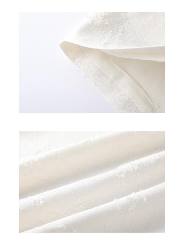 New 2026 Chinese Style Frog Button High-Waisted A-line Jacquard Skirt - Retro and Versatile for Women In Spring