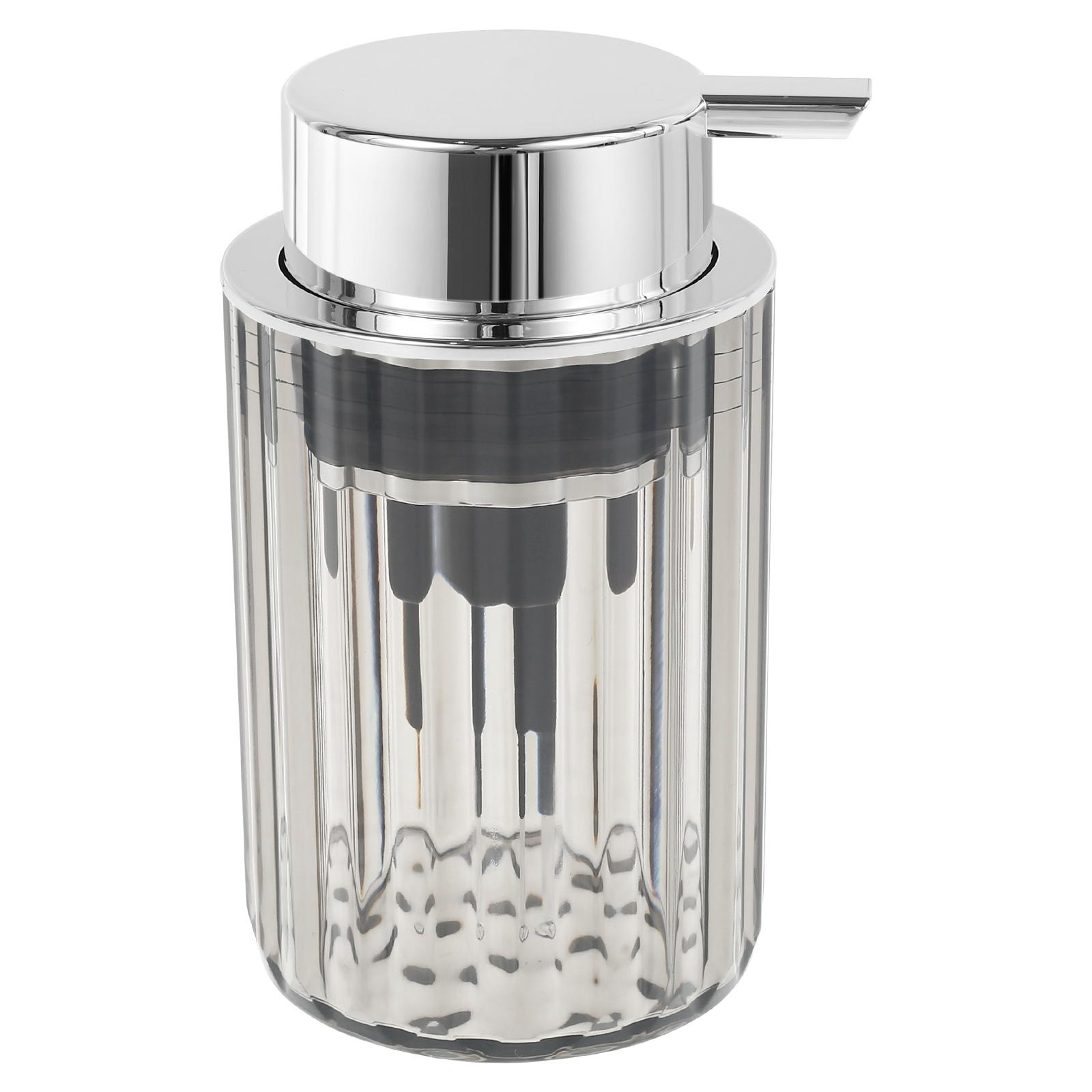 

Дозатор для пенящегося мыла для рук Прозрачный шампунь для ванной Гель для душа Бутылка с дозатором Наполняемый дозатор для пенящегося мыла для кухни серый