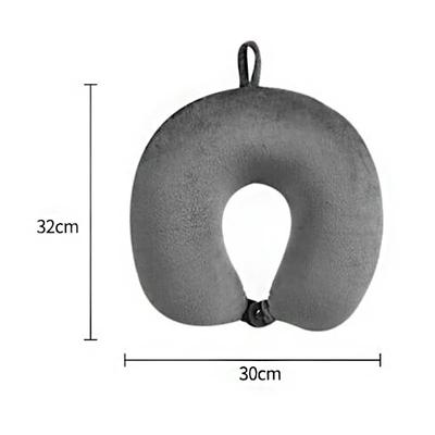 1 pieza Almohada de cuello para coche Almohada de viaje suave con partículas de espuma para comodidad en aviones, coches y uso en la oficina en casa Juguete de peluche