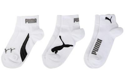 Puma Ankle Socks Unisex Combo Set 3 Pack White 907881-01