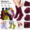 Thicken Mid-Calf Socks Warm Long Stockings New Knitted Socks  Daily Wear