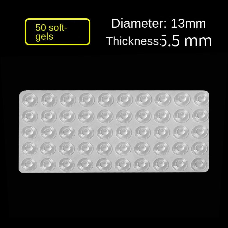 3329 Transparent Self-Adhesive Silicone Floor Dots Shock Absorption Buffer Anti-Collision Stickers Furniture Non-Slip Dots