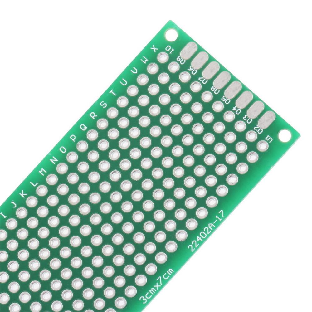 10Pcs Double Side Prototype PCB Bread board Tinned Universal 3x7 cm 30x70 mm 10Pcs Double Side Prototype PCB Bread board Tinned Universal 3x7 cm 30x70 mm