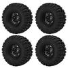 4PCS AR Pattern Rubber Tires with 6 Spoke Plastic Rims RC Tires Set for Arrma Senton 110