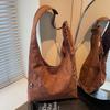 Retro Large-capacity Tote Bag Women's 2025 New Casual Large-capacity Shoulder Bag Fashion Design Messenger Bag Tide
