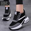Plus Size Women's Height-Increasing Platform Sneakers - Autumn/Winter, Thick Sole, Trendy Casual Sports Shoes