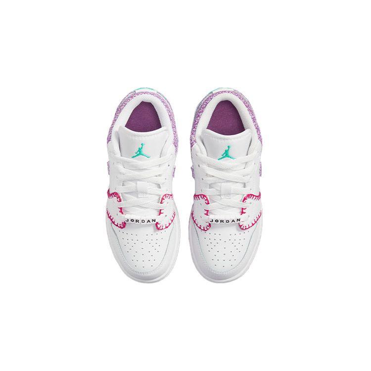 Air Jordan 1 Low SE GS White Rush Pink Washed Teal Light Bordeaux DM9037-100