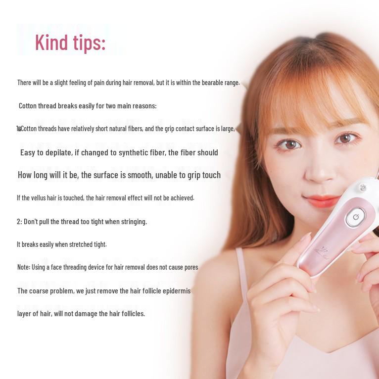 Electric Facial Hair Threading & Removal Device Epilator