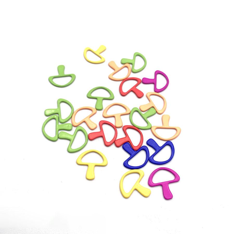 Colorful Cat Ear Enamel Metal Stitch Markers & Small Safety Pins for Yarn Knitting & Crochet
