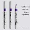Black Acrylic Marker & Watercolor Brush Pen for Elementary Art - Washable & Layerable Colors for Kindergarten Drawing