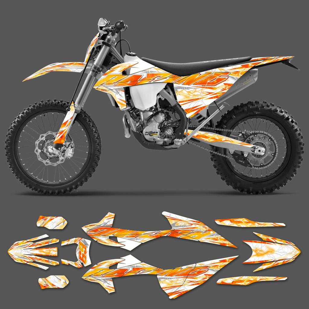 PowerZone Für KTM EXC EXC-F 2020 2021 2022 2023 150 200 250 300 350 450 500 Grafiken Aufkleber Für 2019-2022 SX SXF 0223