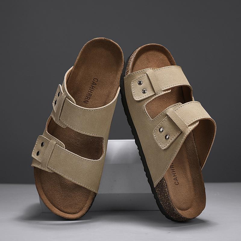 Fashion CYYTL Mens Slippers Casual Outdoor Beach Summer Shoes Sandals Walking Slides Comfort Lightweight Designer Leather Fashion Luxury