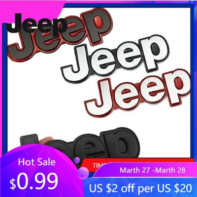 För Jeep Bil Bakre Bagageutrymme Emblem för JEEP Patriot Wrangler Grand Cherokee Compass Renegade Rubicon Liberty Sidokanal Emblem De