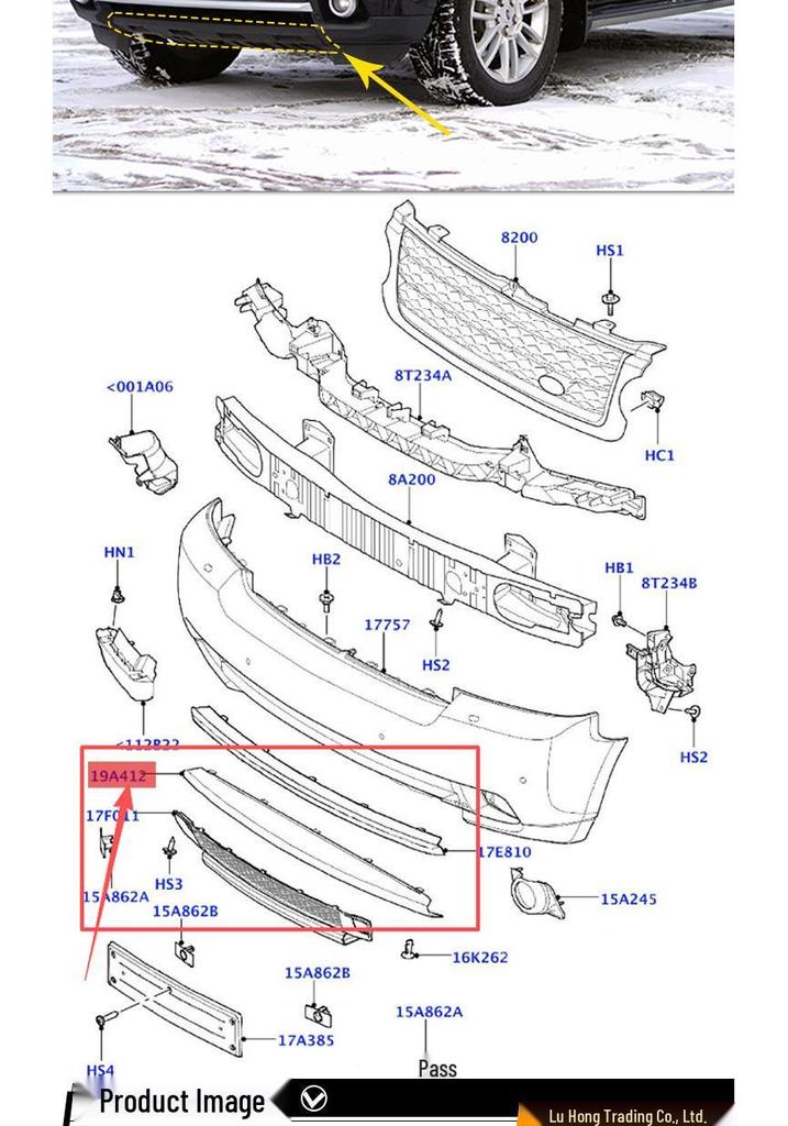 Compatible with 2010 Land Rover Range Rover Executive Front Bumper Tow Hook Cover LR018350.