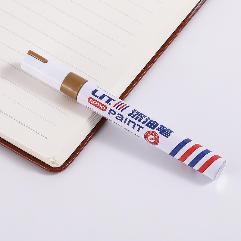 12-Color Waterproof Paint Touch-Up Pen - Durable, Easy Application, Fade-Resistant, and Industrial-Grade Oily Marker
