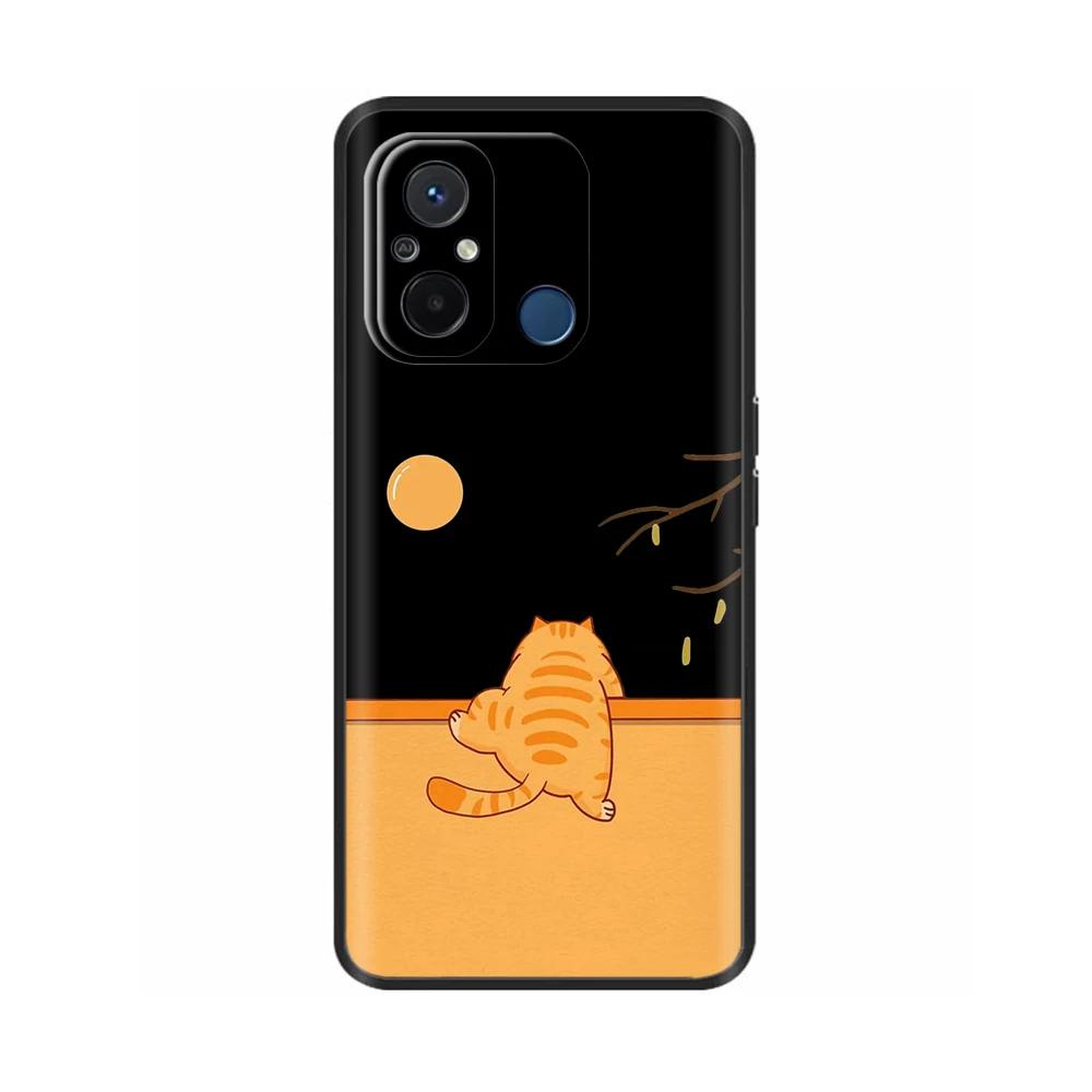 For Redmi 12C Case Redmi12C Cover Soft Smooth Liquid Silicone Cartoon Phone Case For Xiaomi Redmi 12C Cover 12 C Fundas Coque