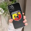 A-AbarthS-S LOGO Transparent TPU Phone Case For IPhone 17 11 12 13 14 15 16 Pro Max 16 Plus Cover