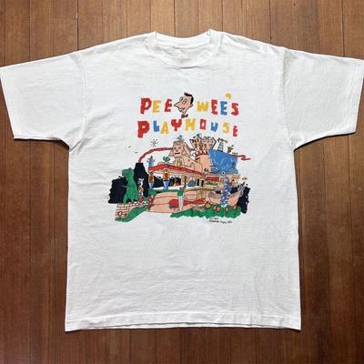 Vintage Playhouse 1987 Pee Wee Herman White Gift Funny S To 5XL Shirt SG371 Unisex T-Shirt
