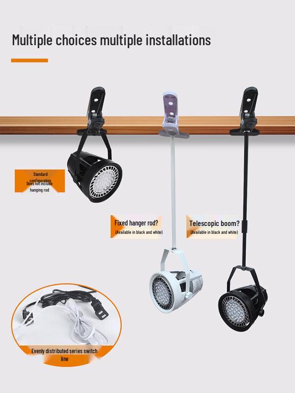 Hanton Outdoor Clip-On Spotlight