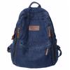 SEAUR Damen Canvas Laptop Rucksack, Vintage Stil, Marineblau