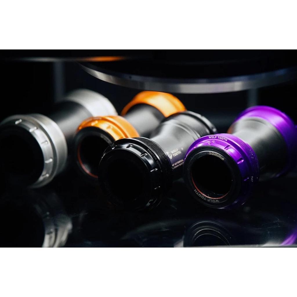 Wolf Tooth T47 External Bottom Bracket 30mm Orange - -