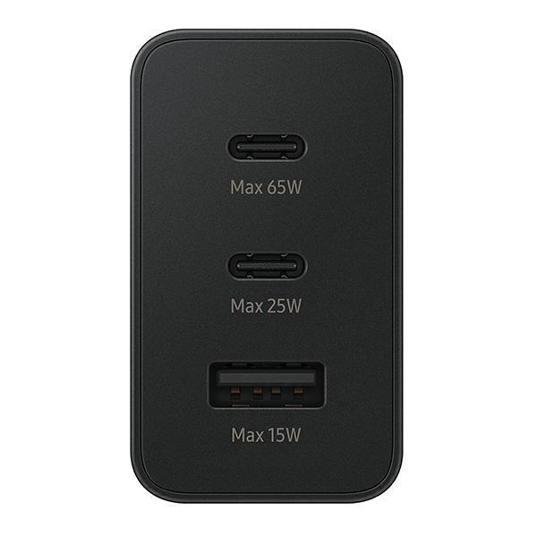 Ładowarka sieciowa 65W Samsung Power Delivery 2xUSB-C USB-A Czarna