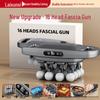 Customizable Sixteen-Head Rechargeable Fascia Massage Gun with Strong Vibration for Waist & Back