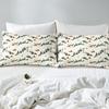 Ski Theme Duvet Cover Green Pine Cable Car Bedding Set Country Style Three-Piece Set