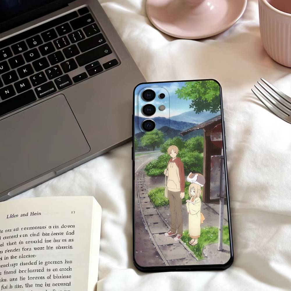 Anime S-Sensei Natsume  Phone Case For Samsung S25,24,23,22,30,21,10,9,Ultra,Plus,Lite,FE,4,5 G Soft Black Case