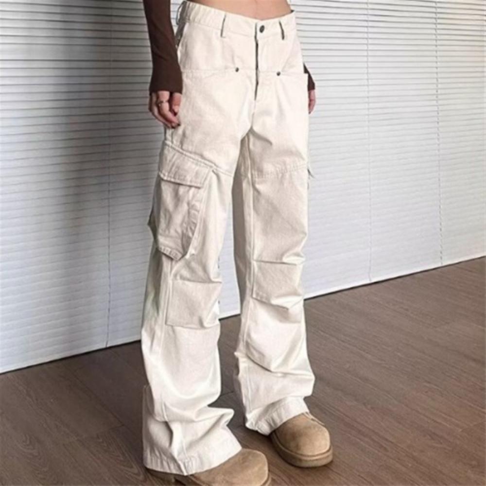 New ArrivalS Open Run Women S Stretch Cargo pantS Side Pocket deSign caSual Trog