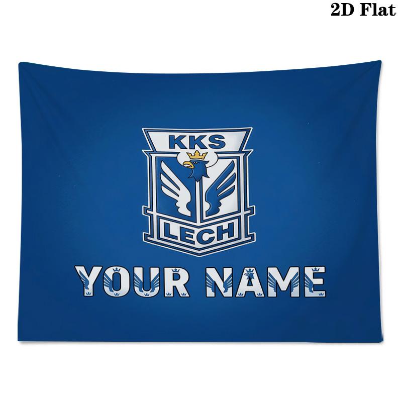 Custom Name Lech Poznan Printed Tapestry – Wall Hanging for Bedrooms, Dorms, and Home Decor