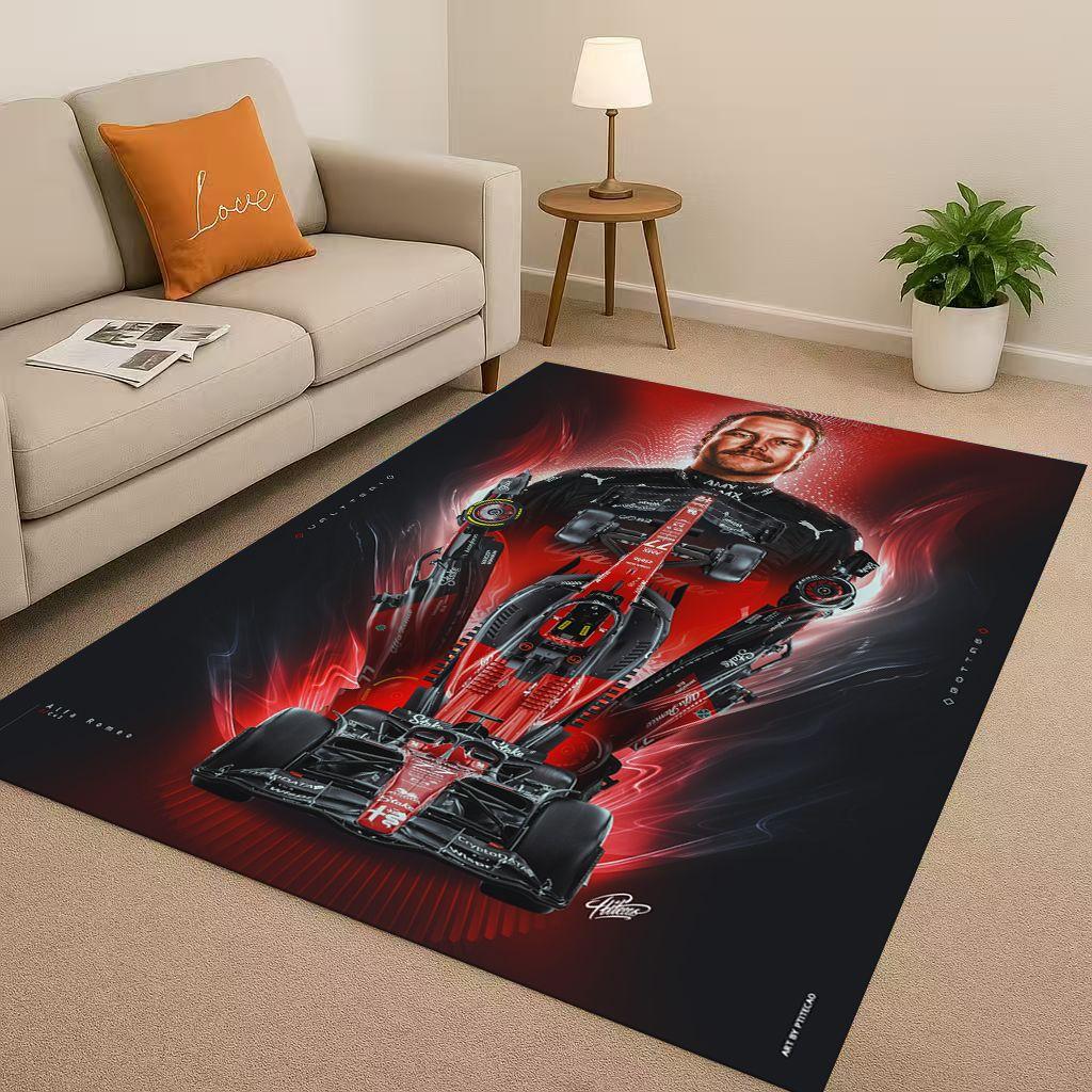27 Style Racing Car Racer Driver Star Living Room Non-Slip Area Rug Carpet for Bedroom Playroom Sofa,Home Decor Doormat Kids