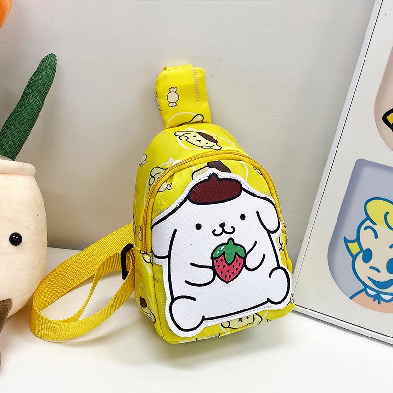 Cute Cartoon Children's Backpack: Trendy Casual Small Bag for Kindergarten Girls - Crossbody or Chest Style