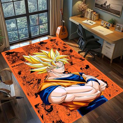 Dywanik z postacią z anime DragonBall do salonu, sypialni, wystroju domu, fajny dywanik filmowy, mata na podłogę do zabawy