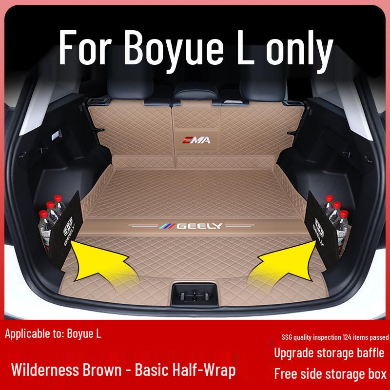 Geely Boyue L 2024 Trunk Mat - Full Coverage Tail Box Interior Decor Fán