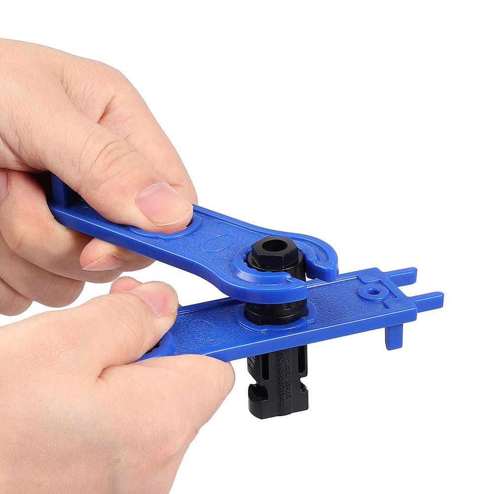 1 Set Crimping Pliers Set Solar Panel PV Cable Stripper Wiring Connector Crimping Tool Solar Spanner Wrench 10Pair connector